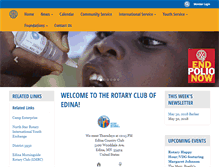Tablet Screenshot of edinarotary.org